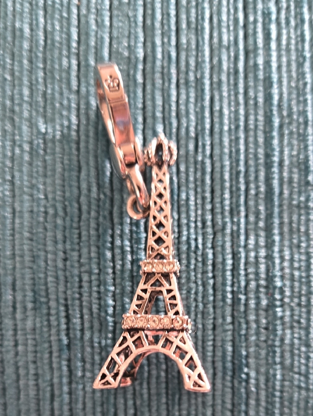 ​Vintage Juicy Couture Silver Pavé Eiffel Tower Charm - Y2K Retired